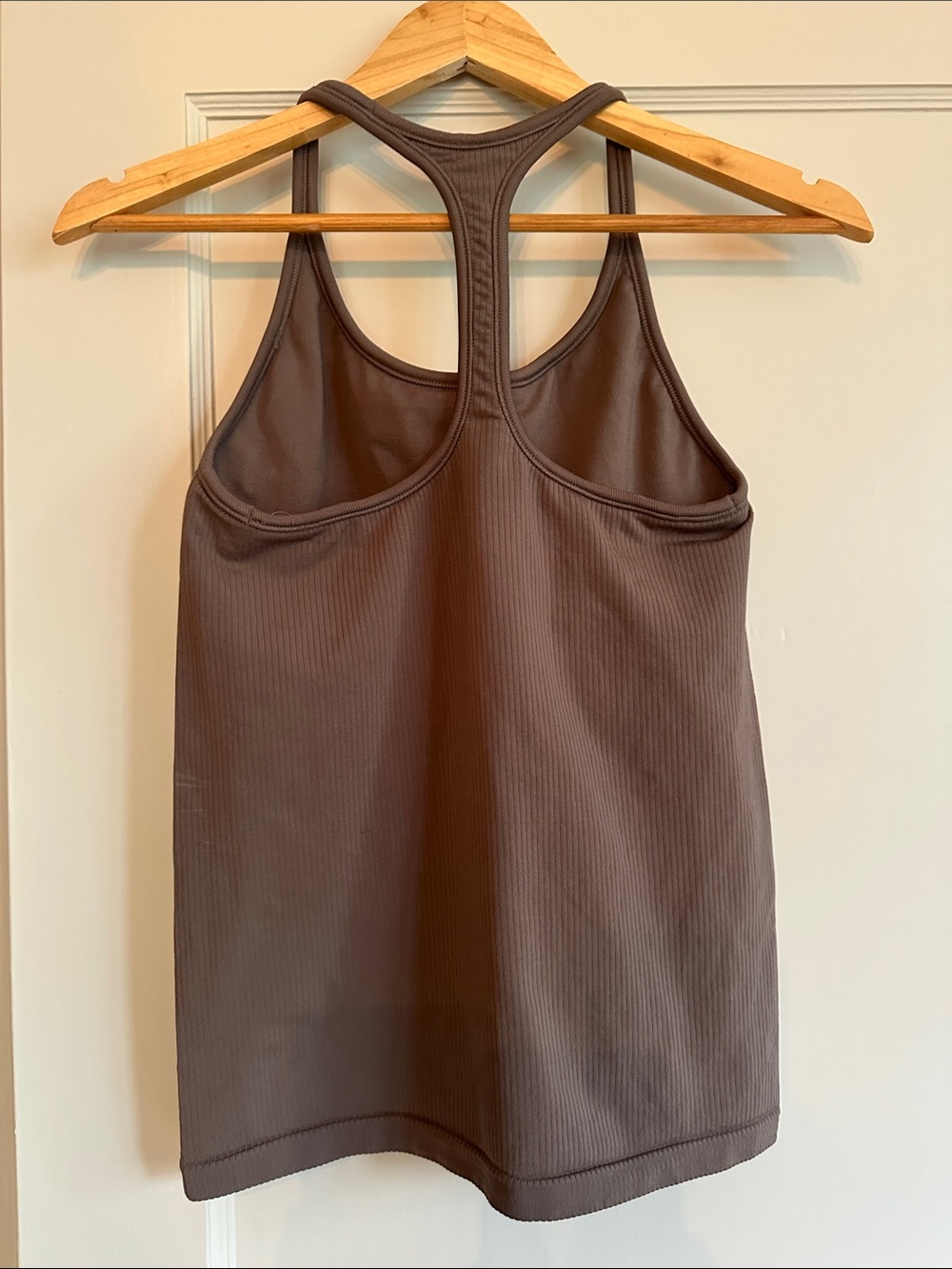 Athleta Ribbed Racerback Tank - Cocoa Brown - Picture 3 of 3